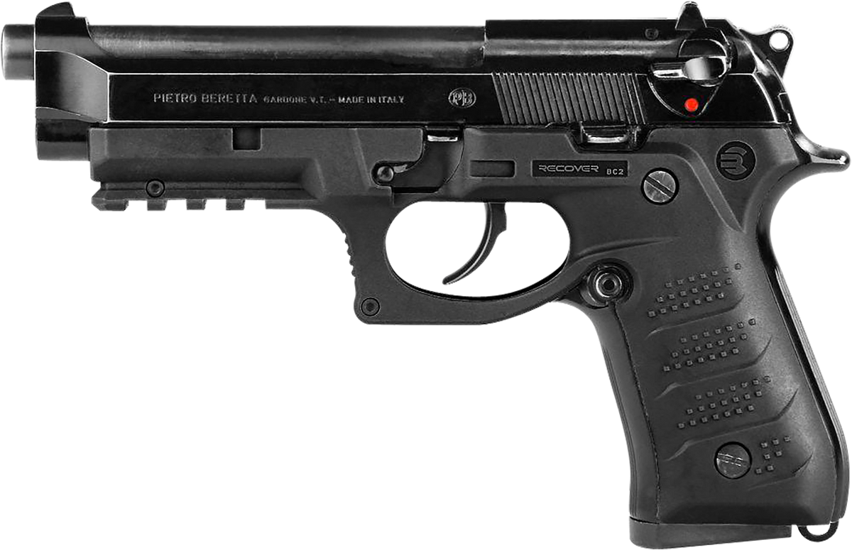 Recover Innovations BC201 Grip & Rail System Black Polymer Picatinny for Beretta 92 & M9 — view 2