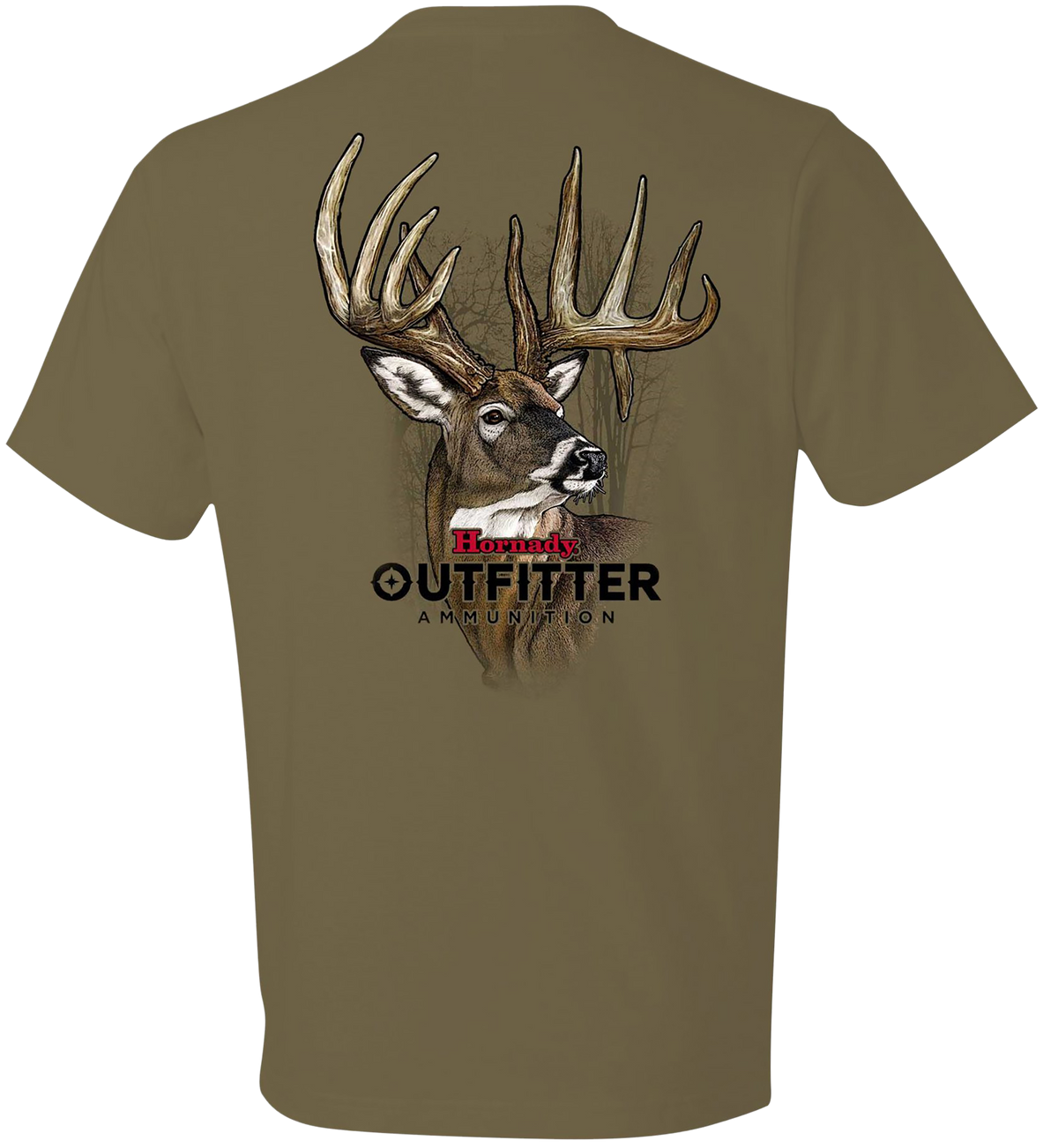 Horizon Design Hornady Big Buck T-Shirt Coyote Brown Cotton Short Sleeve Medium — view 2