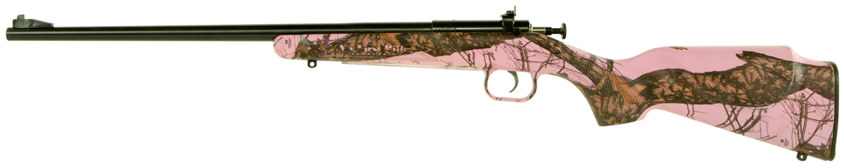 Crickett KSA2161 Youth 22 LR 16.12" 1-Rd Bolt Action Rifle - Mossy Oak Pink Blaze Stock — view 2