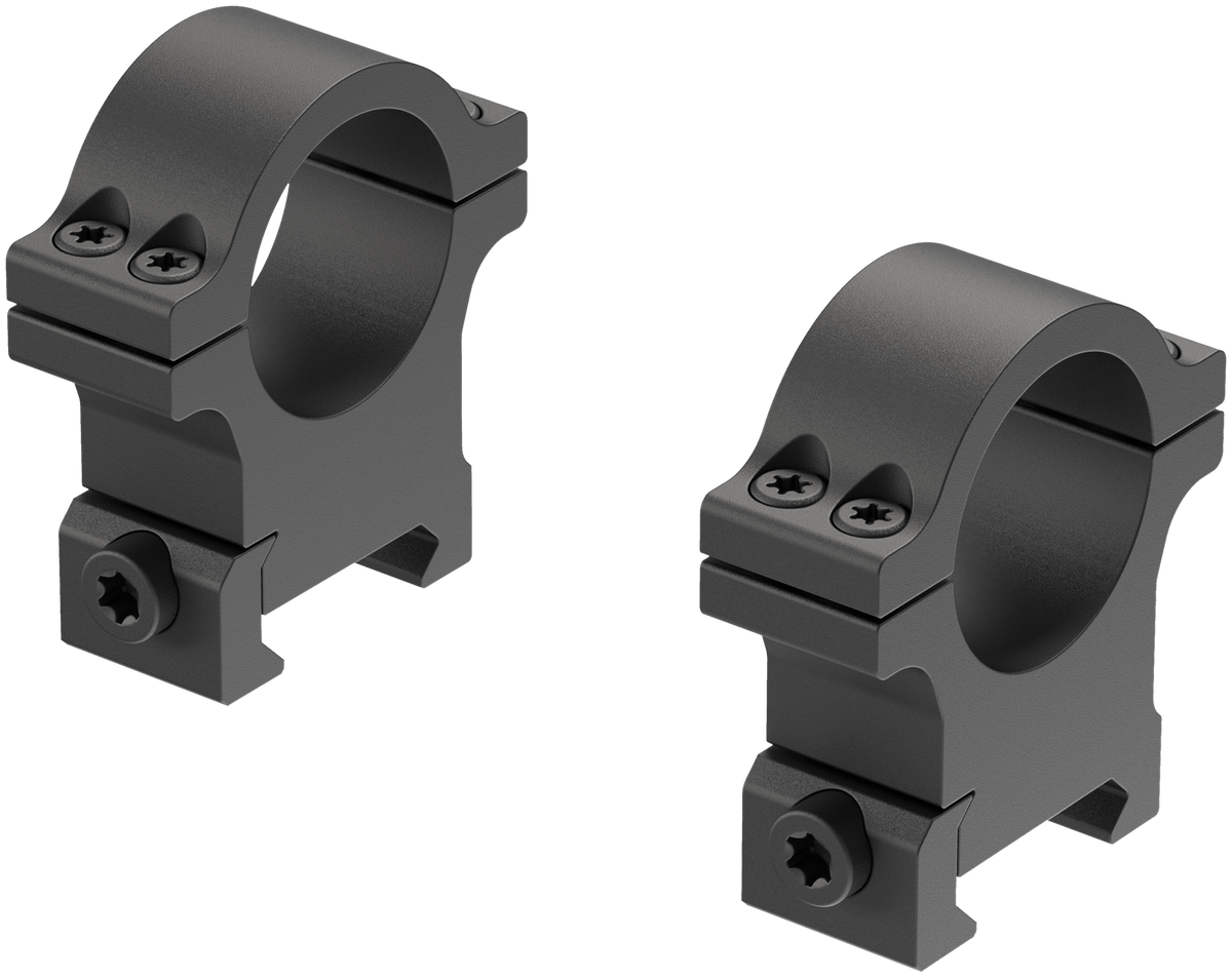 Leupold Open Range Rimfire 1" High Aluminum Scope Rings - Matte Black — view 2