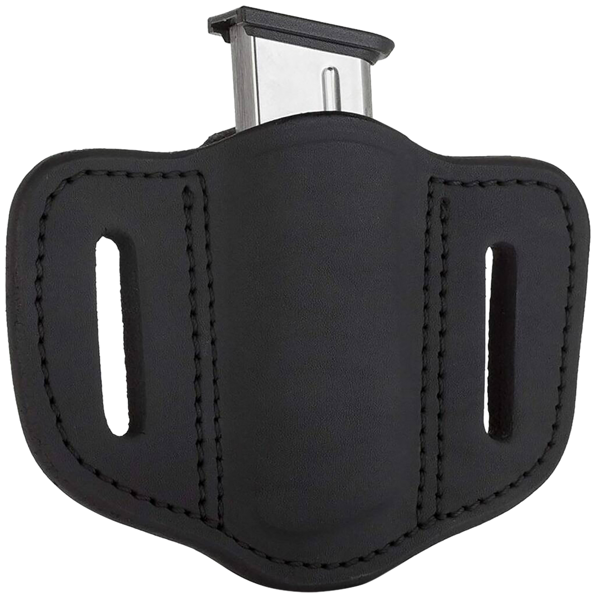 1791 Gunleather MAG1.1 Single Stack Single Magazine Holster Stealth Black Leather Belt Slide — view 2