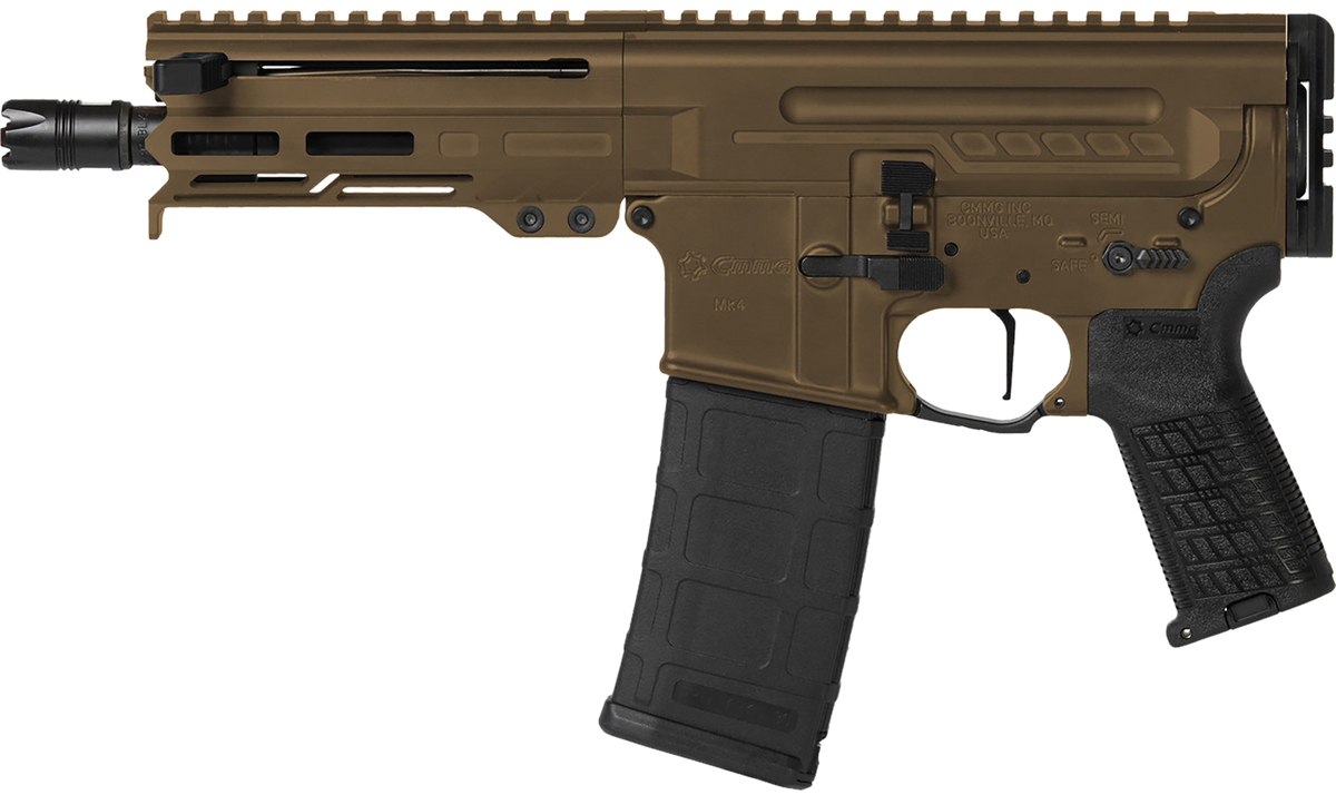 CMMG Dissent MK4 300 Blackout 6.50" 30+1 Semi-Auto Pistol - Midnight Bronze Cerakote — view 2