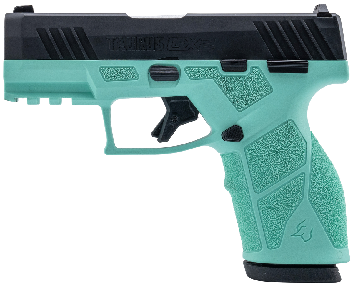 Taurus GX2 9mm Luger 3.37" 13+1 Semi-Auto Pistol - Cyan/Black — view 2