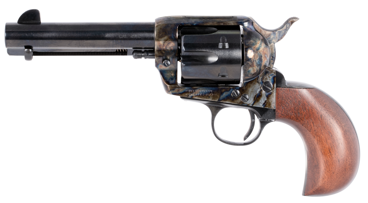 Taylor's & Company 1873 Cattleman 45 Colt (LC) 4.75" 6-Rd SAO Revolver - Birdshead Walnut Grip