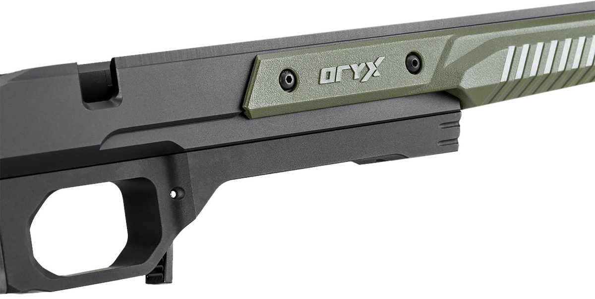 MDT Oryx Sportsman OD Green Aluminum Chassis - Tikka T3/T3x Short Action 32.25" RH — view 2
