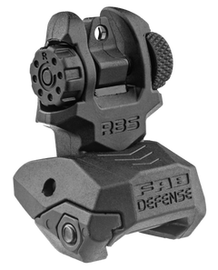 FAB Defense FXRBS Rear Back-Up Sight AR-15/M16/M4 Dual Aperture Black Polymer/Metal — view 2