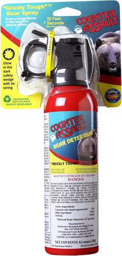 Counter Assault Bear Spray 8.10 oz Capsaicin 32 ft / 7-Second Bear Deterrent — view 2