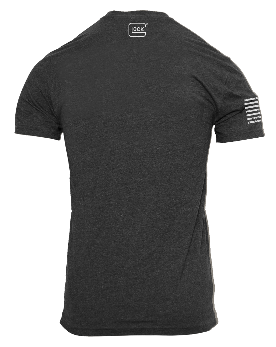 Glock Perfection Tee Large Charcoal/White Short Sleeve T-Shirt — view 2