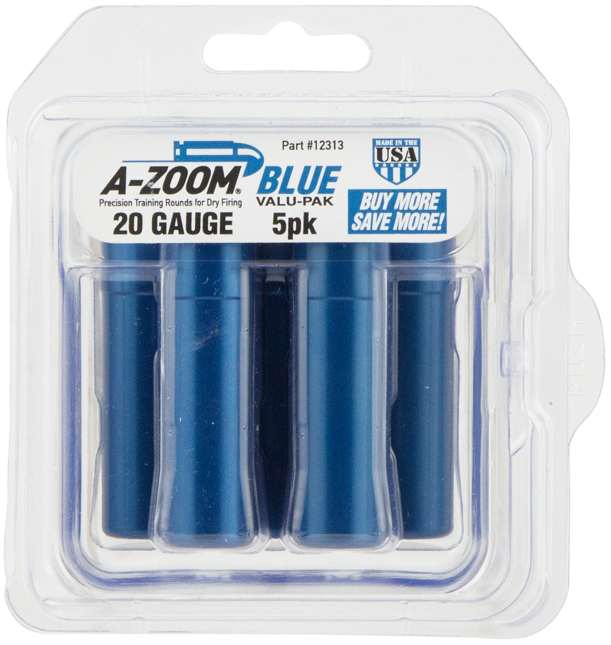 A-Zoom 12313 Blue Snap Caps 20 Gauge 5-Pack Dummy Rounds — view 2
