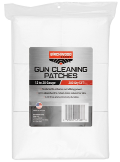 Birchwood Casey 41168 Gun Cleaning Patches 3" Cotton 300 Per Bag — view 2