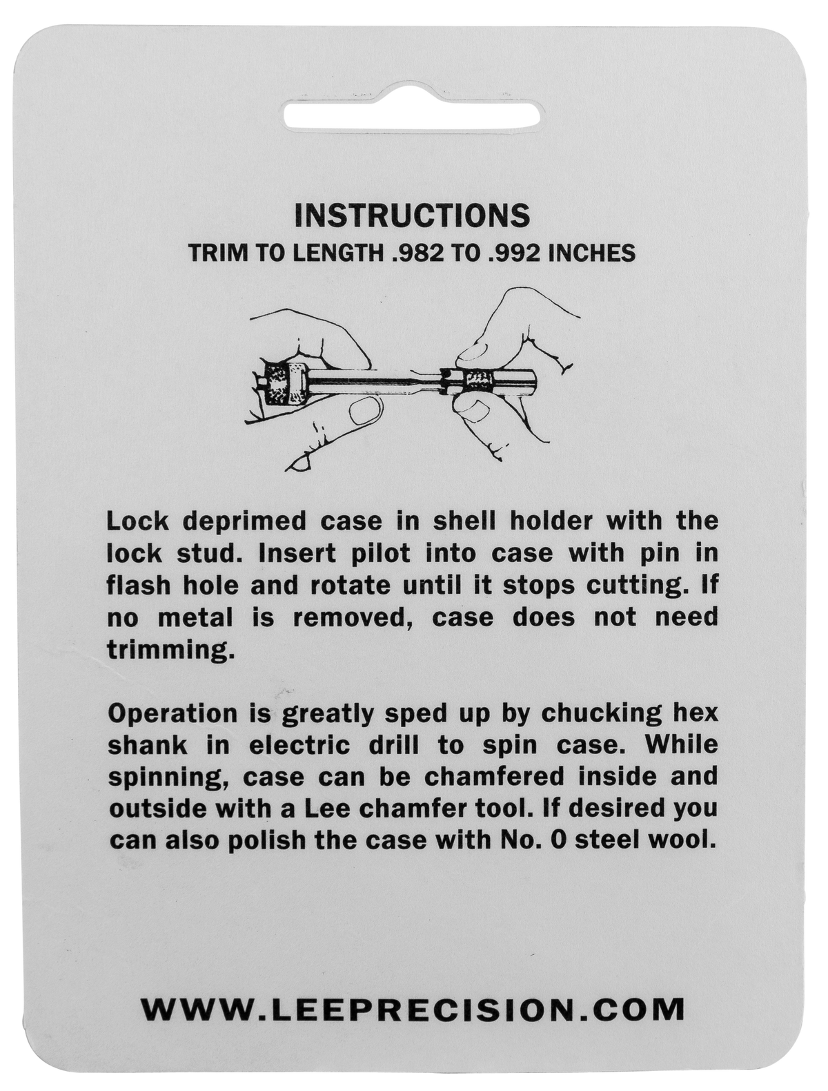 Lee Case Length Gauge 10mm Auto w/ Shell Holder — view 2
