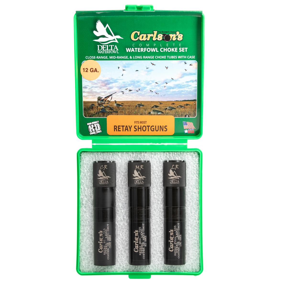 Carlsons Delta Waterfowl Retay 12 Gauge 3-Pk Mid/Long/Close Range Choke Tubes - 17-4 Stainless — view 2