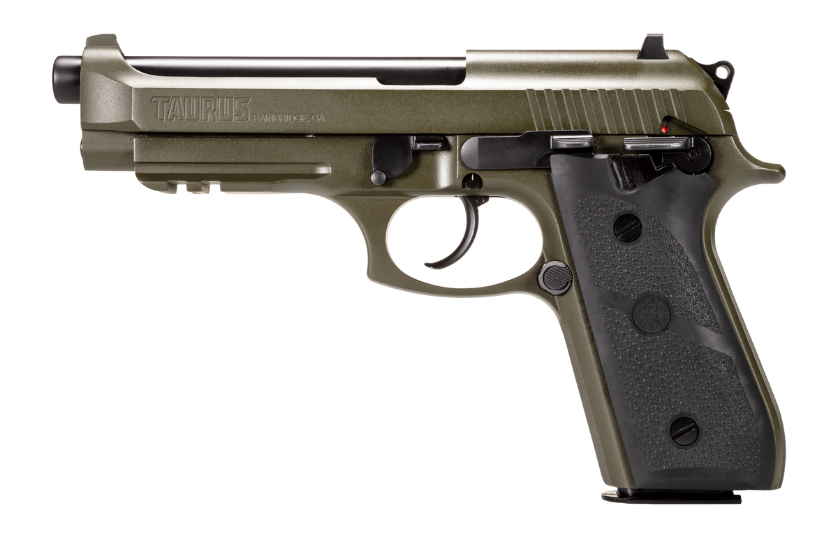 Taurus PT92 9mm Luger 5" 17+1 DA/SA Semi-Auto Pistol - OD Green Cerakote — view 2