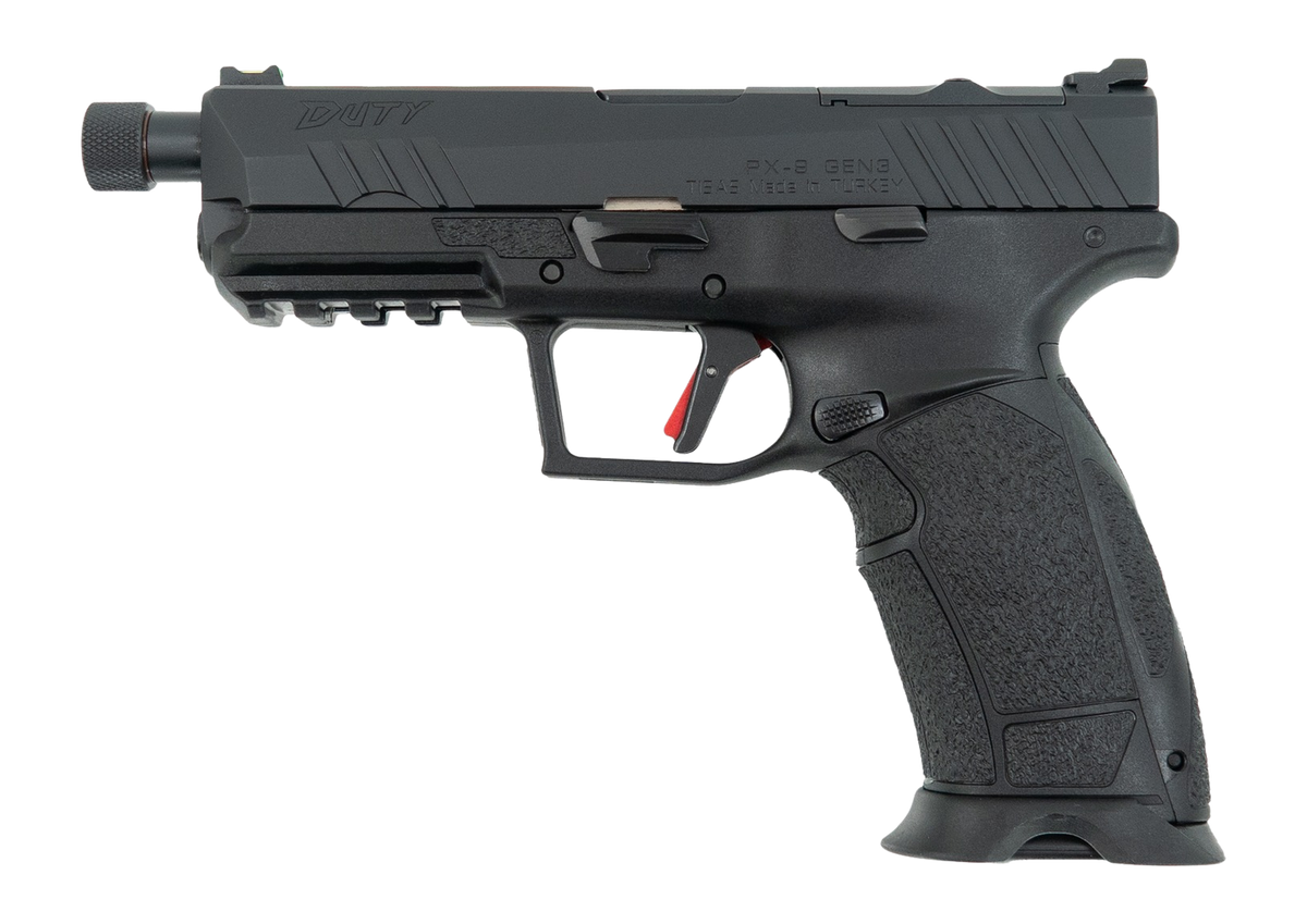 Tisas Arms PX-9 Gen3 Duty TH 9mm Luger 4.60" 20+1 Semi-Auto Pistol - Black Cerakote, Threaded Barrel — view 2