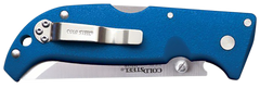 Cold Steel Finn Wolf 3.5" Folding Straight Back Plain AUS-8A Blue Griv-Ex Handle — view 2