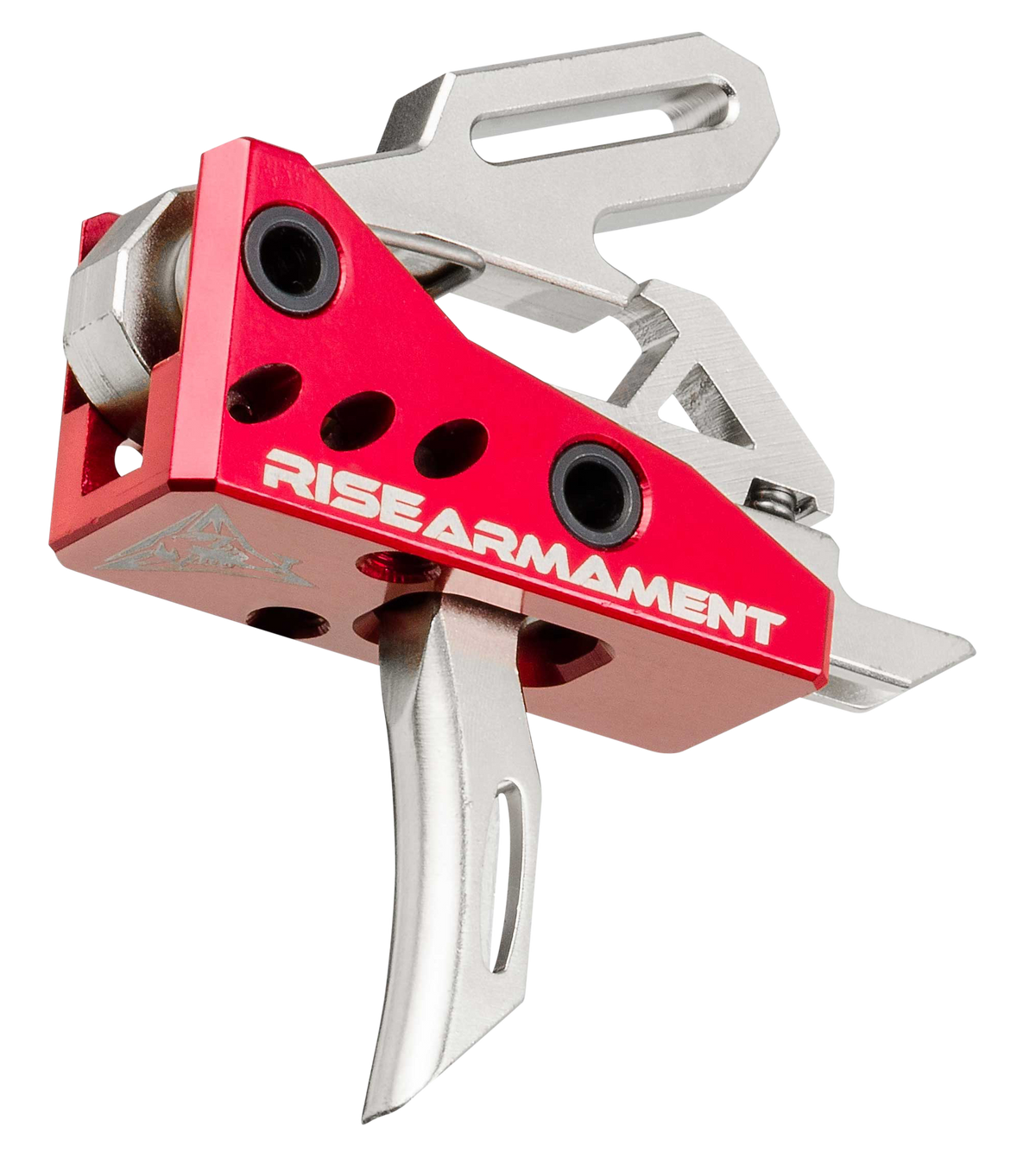 Rise Armament RA-535 APT Advanced Performance 3.50 lbs Single-Stage Straight Trigger - Silver/Red — view 2