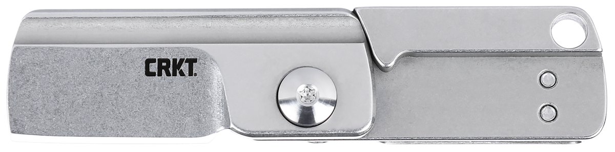 Columbia River 7118 Box Key 1.24" Folding Plain Stonewashed 12C27 Sandvik SS Stainless Handle Knife — view 2