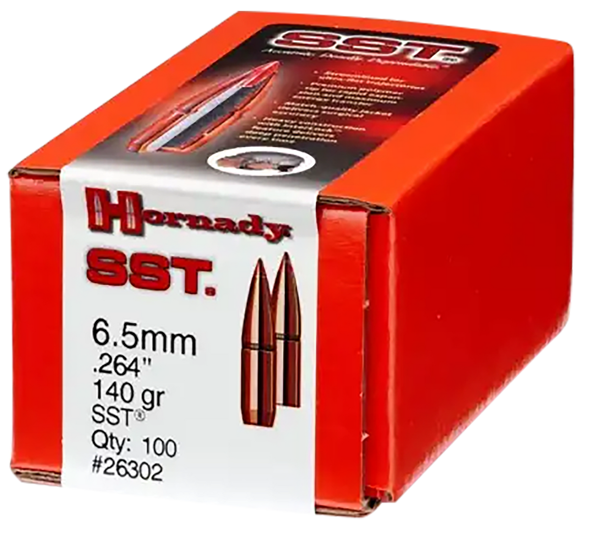 Hornady SST 6.5mm .264 140gr Super Shock Tip Reloading Bullets - 100 Per Box — view 2