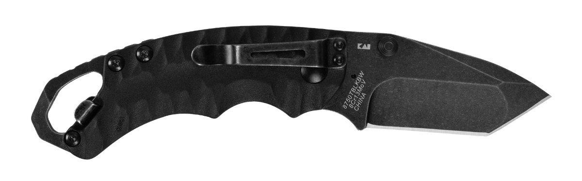 Kershaw Shuffle II 8750TBLKBW 2.60" Folding American Tanto Plain 8Cr14MoV BlackWash Black GFN — view 2