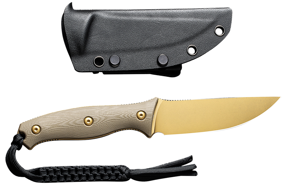 Civivi Knives Stormridge 3.92" Fixed Straight Back Plain Nitro-V Steel - Desert Tan Stonewashed Tan G10 Handle — view 2