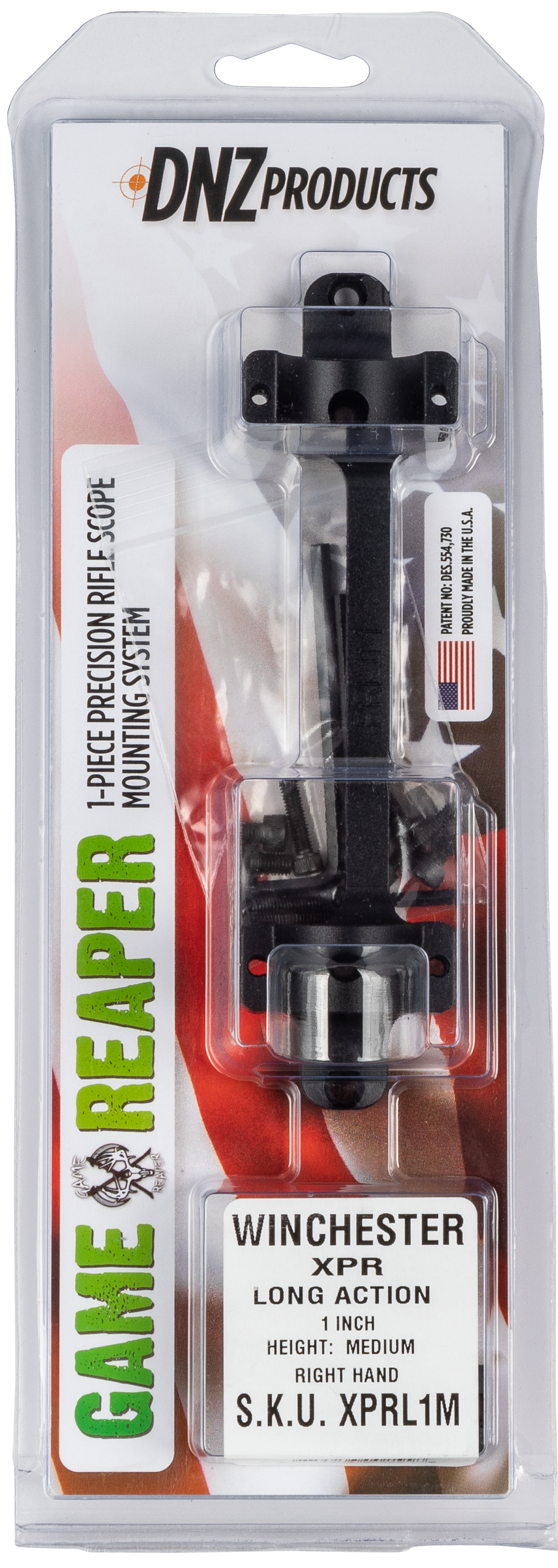 DNZ Game Reaper 1-Piece Scope Mount & Ring Combo 1" Medium Matte Black - Winchester XPR Long Action — view 2