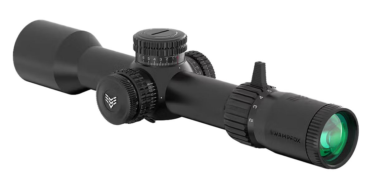 Swampfox Optics Warhawk 5-25x56mm 34mm Tube FFP Riflescope - Sharpshooter MOA Reticle — view 2