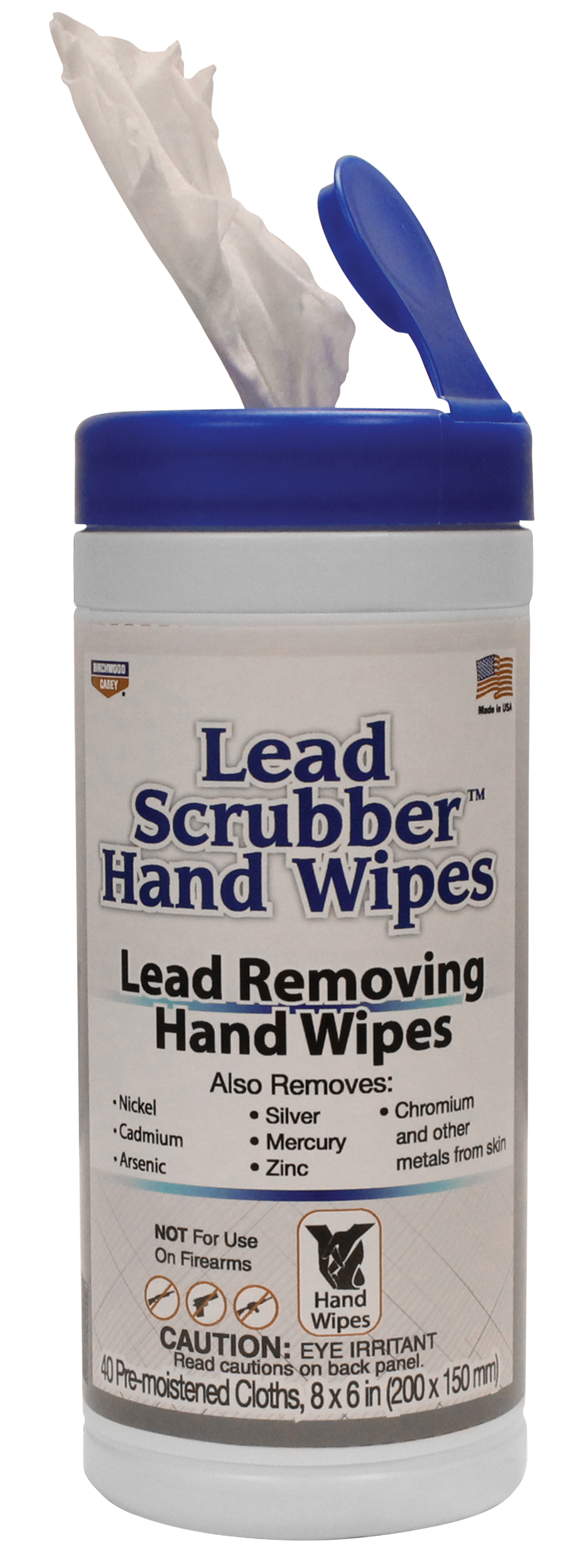 Birchwood Casey Lead Scrubber Hand Wipes 8" x 6" 40-Pack — view 2