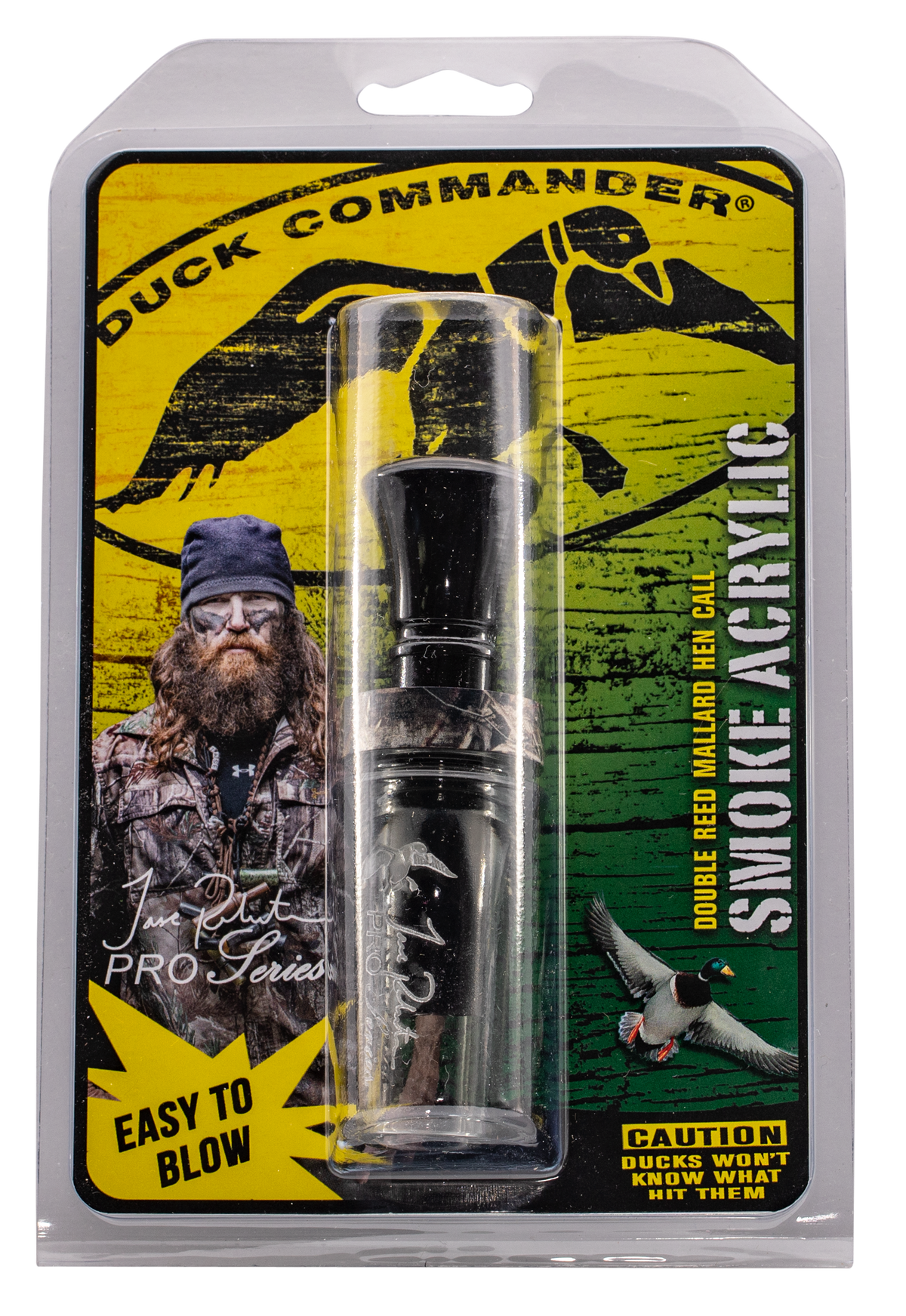 Duck Commander DCPROAS Jase Robertson Pro Series Double Reed Mallard Hen Duck Call - Smoke Gray Acrylic — view 2