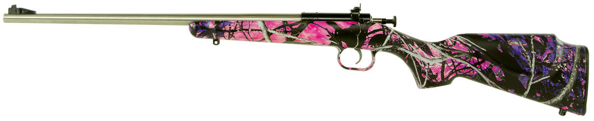 Crickett KSA2167 Youth 22 LR 16.12" 1-Rd Bolt Action Rifle - Muddy Girl Synthetic Stock — view 2