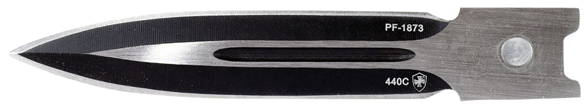 Templar Knife MMDG131 Gen II Maiden Gloss Slim 3.43" OTF Dagger Plain 440C Black Oxide Stonewashed Aluminum Handle — view 2