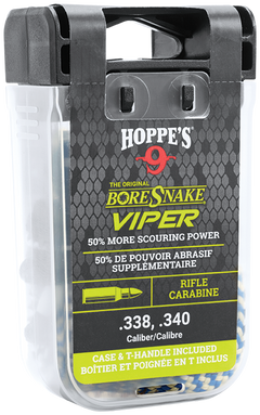 Hoppes BoreSnake Viper .338/.340 Cal Rifle Bore Cleaner Rope - Bronze Bristle — view 2