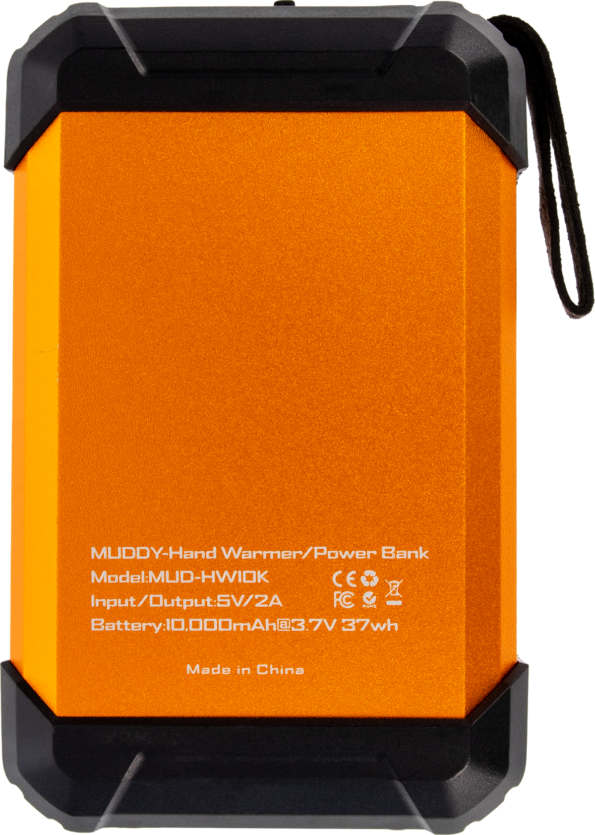 Muddy 3-In-1 Rechargeable Hand Warmer - Black/Orange — view 2