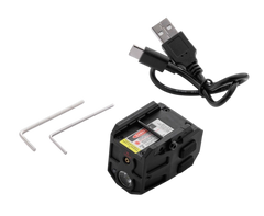 Alliance Consumer Group iProtec MYCRO Rail Mount Light 300 Lumens Red Laser Matte Black — view 2