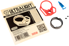 Strike Industries Ultralight Multi-Function QD End Plate & Anti-Rotation Castle Nut Red - AR-15/M4 — view 2
