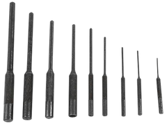 Wheeler 204513 Roll Pin Punch Set 9-Piece Black Steel Knurled Handle — view 2