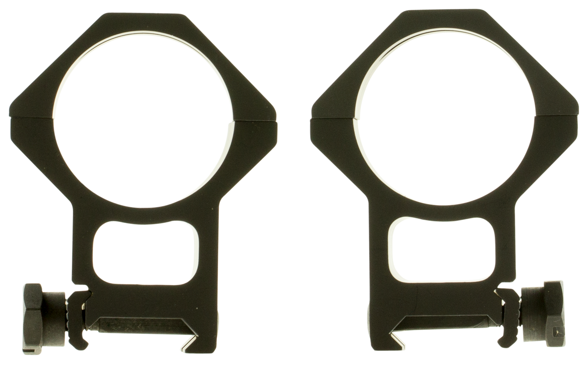 Weaver Mounts Six-Hole Skeleton Rings 34mm XX-High Matte Black Aluminum — view 2