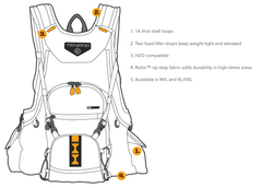 Tenzing BV16 Bird Vest M/L Brown/Orange Robic Rip-Stop — view 2