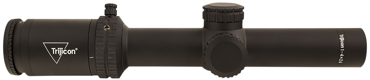 Trijicon Credo 1-4x24mm 30mm Tube LED Illuminated Red MRAD Ranging Riflescope - Matte Black — view 2