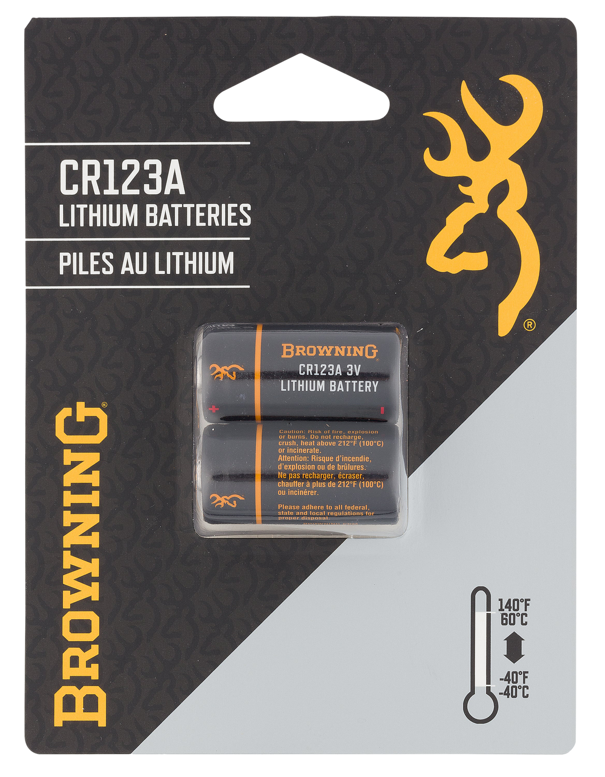 Browning CR123A 3V Lithium Battery 2-Pack — view 2