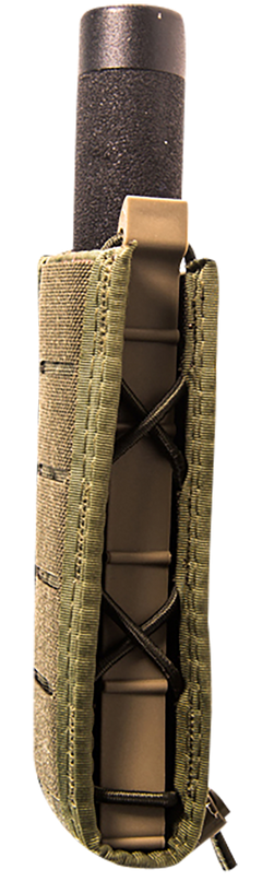 High Speed Gear TACO Extended Pistol Pouch OD Green Nylon MOLLE — view 2