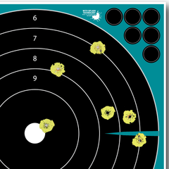 Girls With Guns Splash 12" Self-Adhesive Paper Bullseye Target 5 Pack — view 2