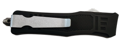 Xcaliber Knife Company 40 Cal Small 2.75" OTF Tanto Part Serrated 440C SS — view 2