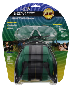 Howard Leight R-01761 Shooting Safety Combo Kit Earmuff & Glasses 25 dB NRR Green — view 2