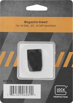 Glock 43 Slim 9mm Magazine Insert Floor Plate - Black — view 2