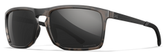 Wiley X WX Axe CAPTIVATE Polarized Black Mirror Safety Glasses - Matte Tortoise Brown Frame — view 2