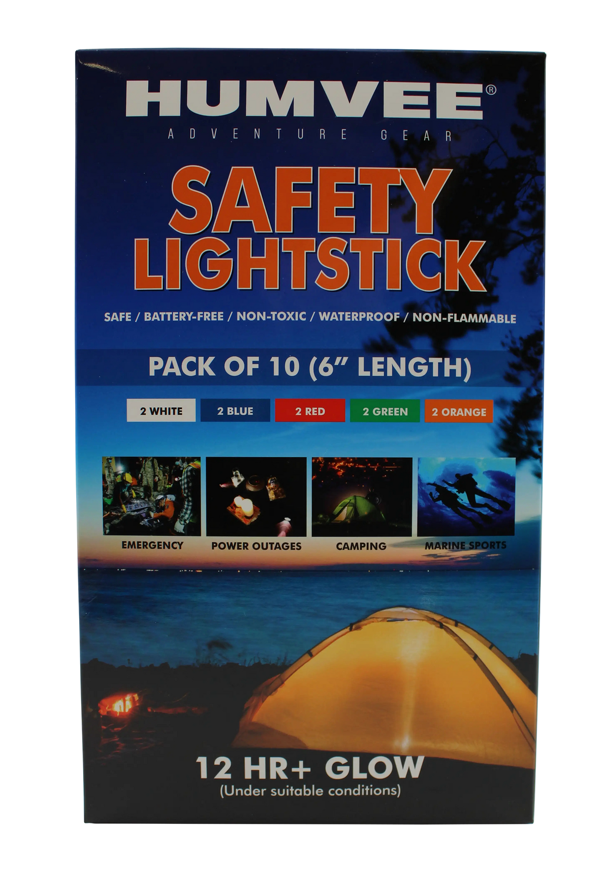 Humvee Accessories Light Stick Family Pack Multi-Color 6" 10-Pack — view 2