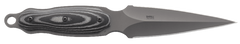 Columbia River 2075 Shrill 4.77" Fixed Plain Dual-Edge 8Cr13MoV Gray TiN Black/Gray Resin Fiber Overlay Handle — view 2