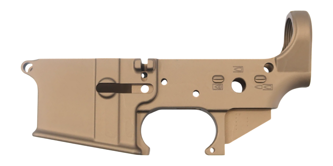 KAK Industry KF-15 Forged AR-15 Stripped Lower - FDE — view 2