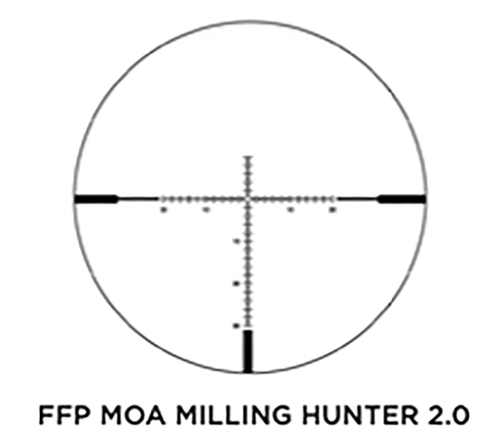 Sig Sauer Electro-Optics Whiskey4 5-20x50mm 30mm Tube FFP MOA Milling Hunter 2.0 Reticle Riflescope - Black — view 2