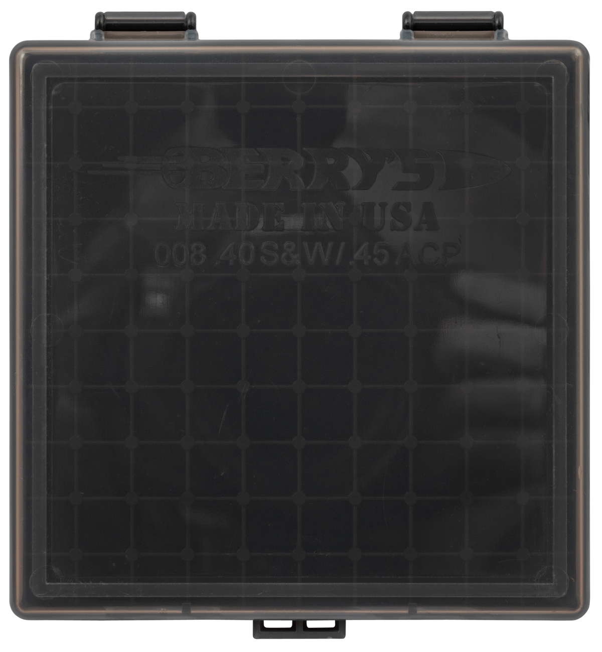 Berry's 92199 Ammo Box 40 S&W, 45 ACP 100rd Smoke Lid w/Black Bottom — view 2